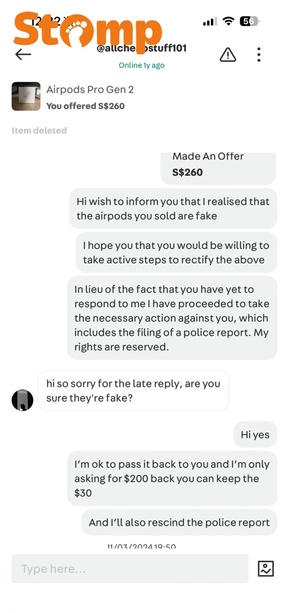 fake airpods carousell