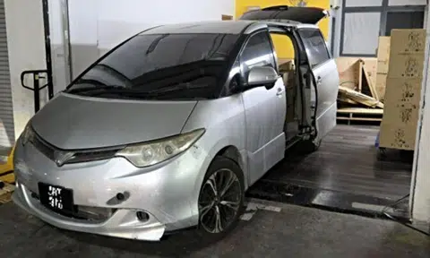 The car was seized. Photo: Singapore Customs
