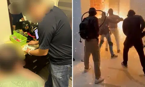 5 men and 1 woman arrested for illegal gambling in simultaneous police raids, over $70k cash seized