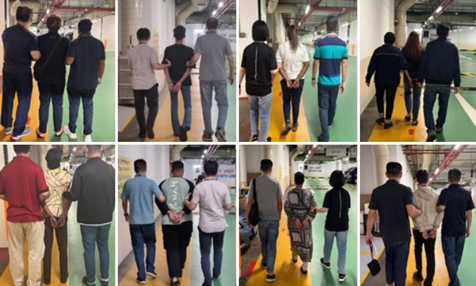 Ten people, aged between 17 and 60, were arrested for their suspected involvement in various scams, said the police on Wednesday (Oct 4).