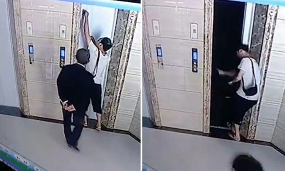 Elderly man in China falls 8m to his death after son-in-law opens lift shaft door