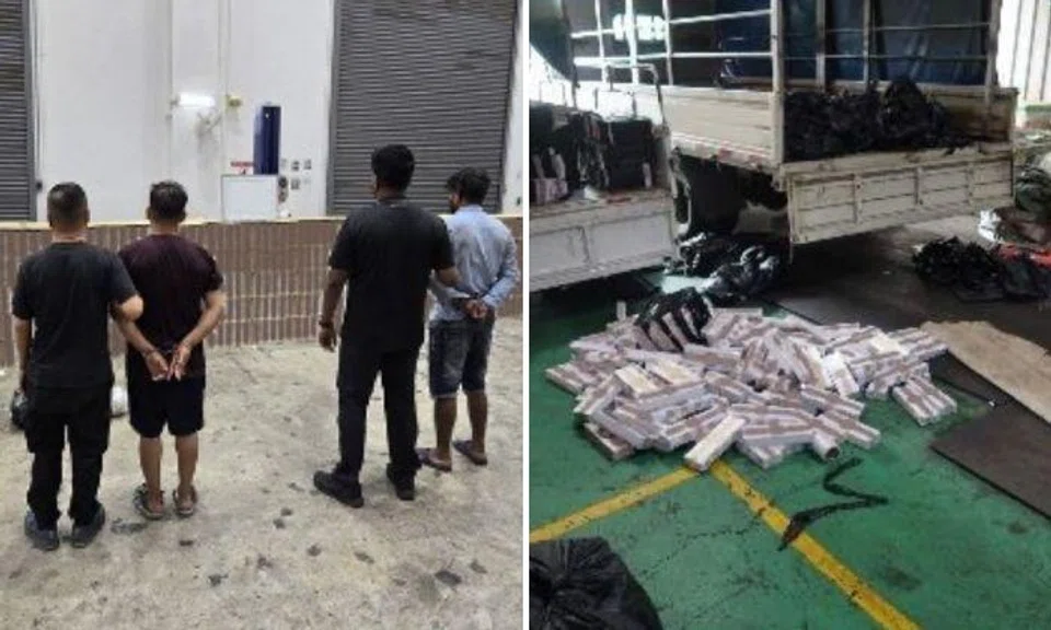 Two Bangladeshi men, aged 36 and 37, were arrested for evading nearly $300,000 in duties and taxes, said Singapore Customs in an Aug 28 media release.