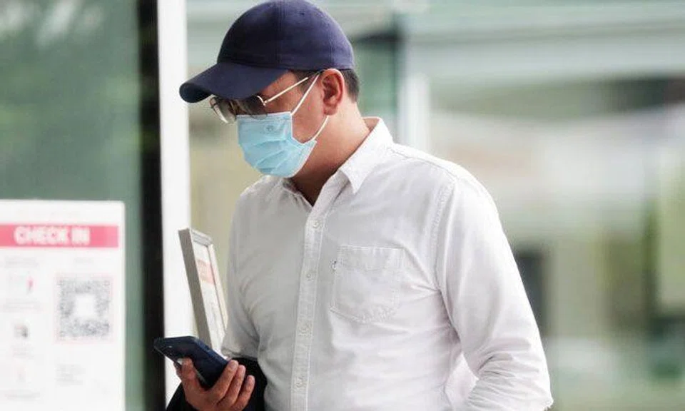 Vu Han Jean-Luc Kha arriving at State Courts on March 2, 2022. ST PHOTO: KELVIN CHNG