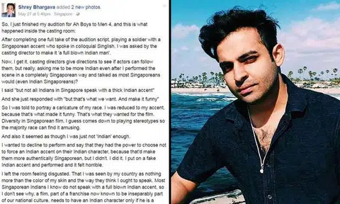 Police close case after questioning actor who alleged racism in audition for Ah Boys To Men 4