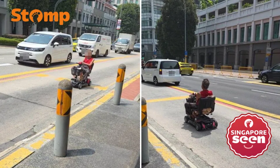 PMA user riding in Bugis bus lane sparks safety concerns