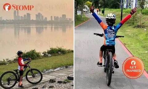 8-year-old boy completes dream of cycling 119km to raise funds for children's cancer research