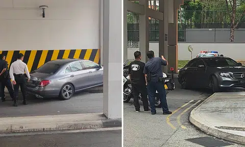 Man dies after car skids at Bukit Batok HDB block