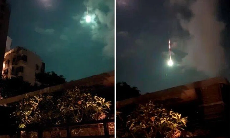 Facebook user Priyanka Vijoy uploaded a video of the meteor onto the platform, describing the sighting as a “rare and thrilling experience”.