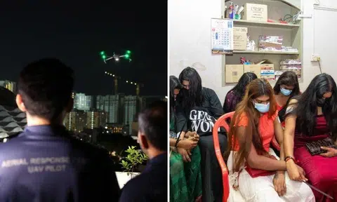 Police use drones to support anti-vice raid in Little India, 6 men dressed as women arrested