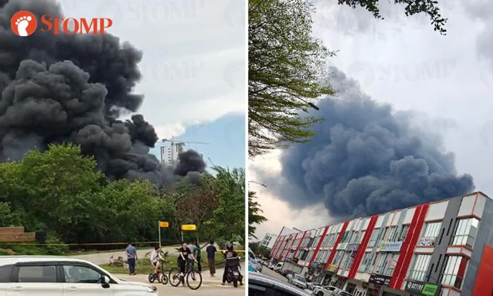A fire broke out at an industrial facility in Johor Bahru on the afternoon of June 21. 