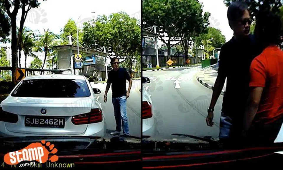 BMW driver stops in the middle of the road and accuses man of ...