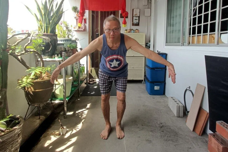 Mr Lim said that his items along the corridor did not block the way.