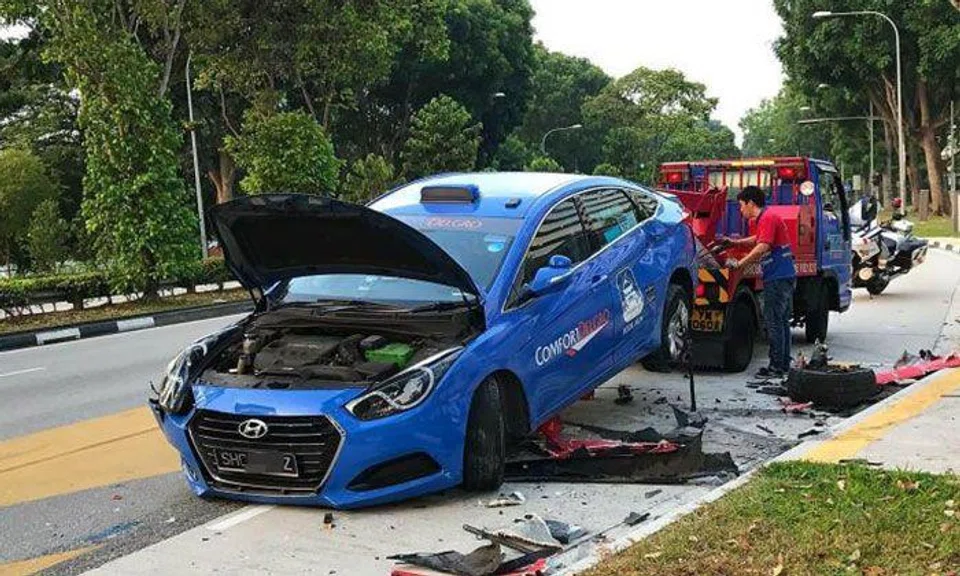 Cabby who was involved in accident with McLaren at Yishun: "I was sent flying"