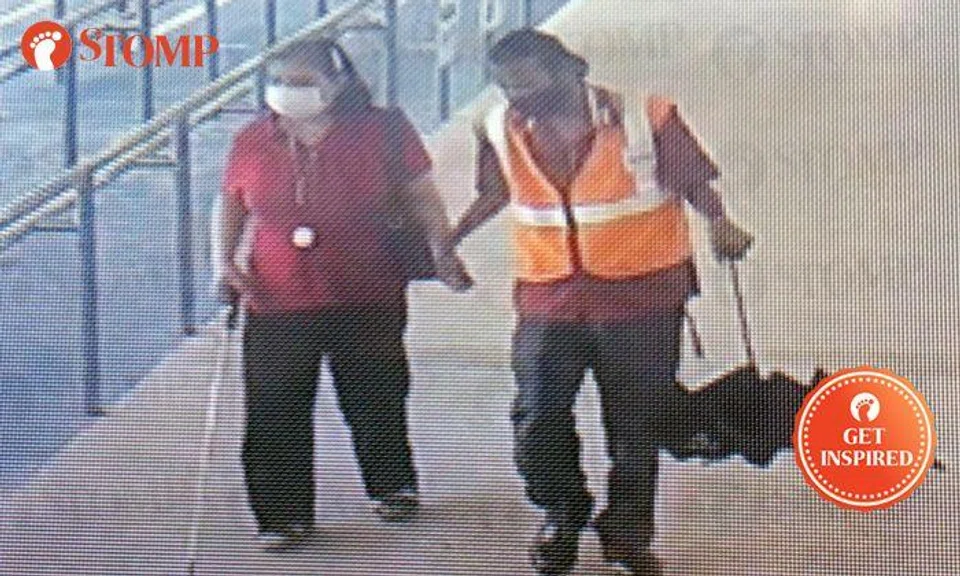 Kind bus captain guides blind commuter at Choa Chu Kang Bus Interchange