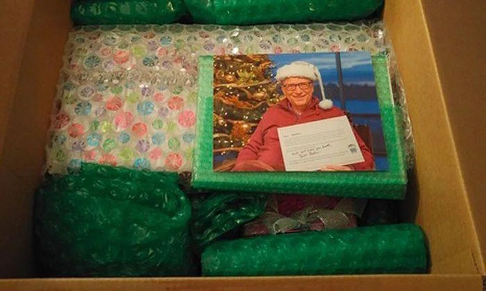 Wow! Look at the amazing gifts that Bill Gates got his Secret Santa
