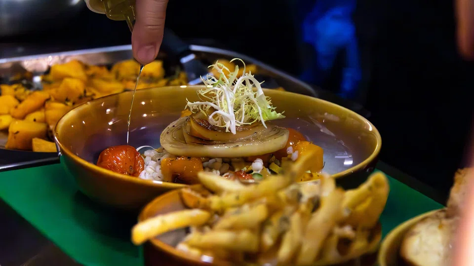 Bettr Coffee's roasted squash grain bowl. 