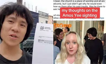 Amos Yee has lodged a police report against a TikToker who whirled her fist while talking about him in her video. 