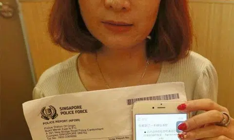 Photo: Lianhe Wanbao. The victim filed a police report. 