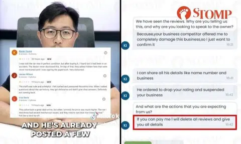After car-selling platform gets 1-star reviews on Google, someone offers to remove them -- for money