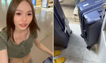 woman luggage mix-up in ho chi minh airport