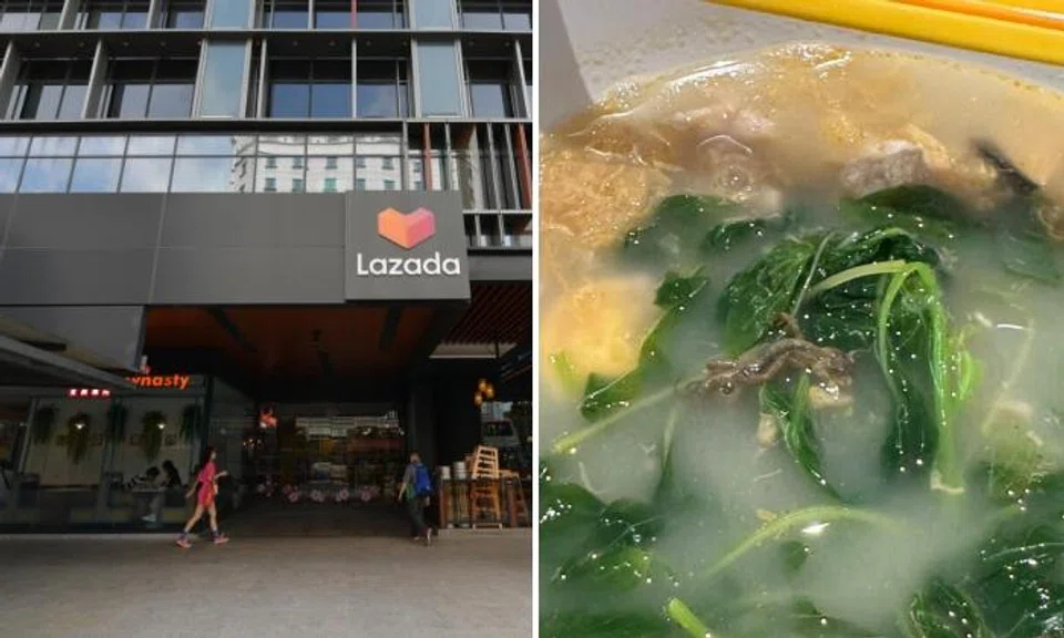 Man finds dead lizard in soup from Lazada One foodcourt