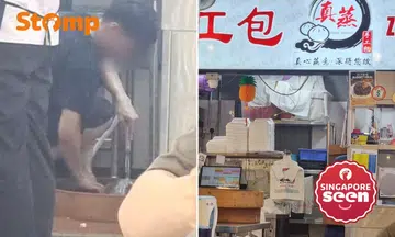 The incident happened during lunchtime on April 29. 