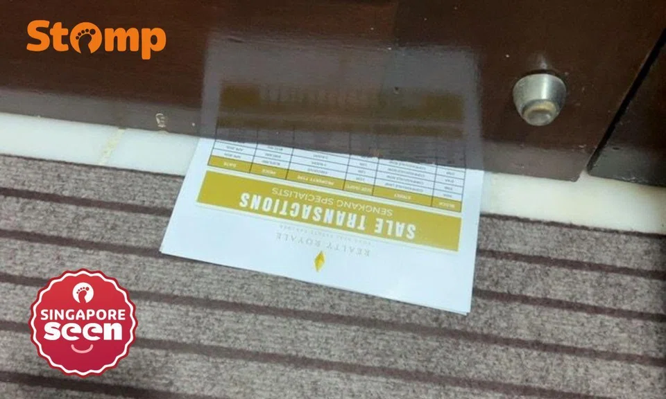 Flyer under the door