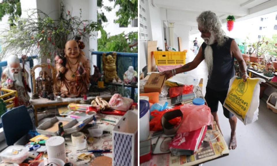 The more than 60 idols had been lining the common corridor for more than 25 years and nobody had any issue with it, claimed Mr Raja. Photos: Shin Min Daily News