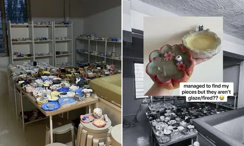 mit artspace closure customers hunt through unfinished pottery