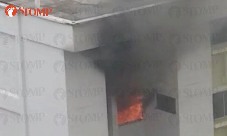 Flames consume 4th-floor flat at Bukit Batok East Ave 4, man taken to hospital