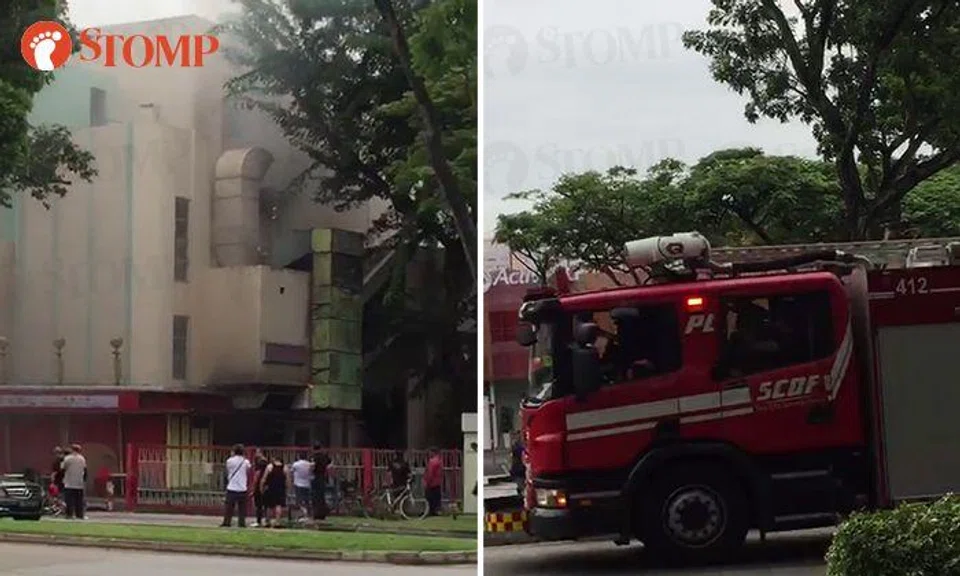 Fire involving kitchen exhaust duct breaks out at coffee shop in Boon Lay