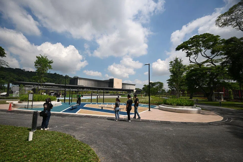 A football field and a fitness zone, which will be open to the public, are among the facilities at the new CMPB.