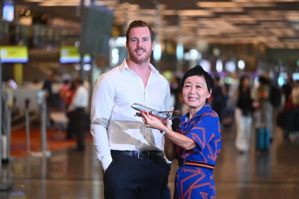 Jetstar pilot Yohan Janeau and in-flight customer service manager Vicky Wee are among those retrenched and trying to find new jobs.