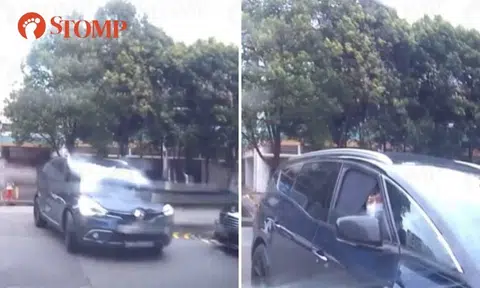 Bukit Batok resident calls another motorist 'stupid' for driving in middle of road: 'Use your brain'