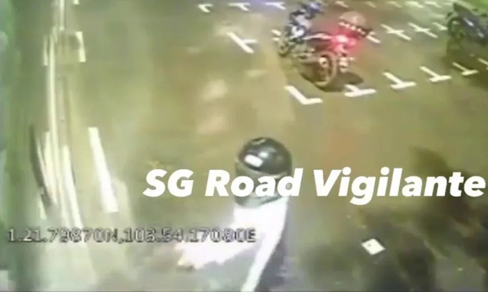 A video taken on Jan 31 and shared on Facebook page SG Roads Vigilante shows the man splashing some liquid on a bus. 