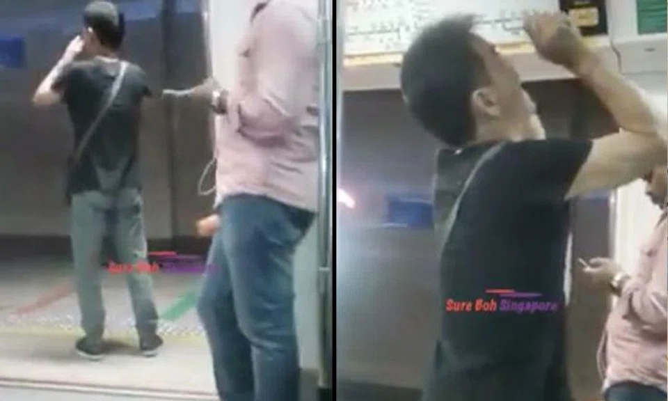 'Kan cheong spider' screams at commuters to board the train faster, only to realise that train had been delayed