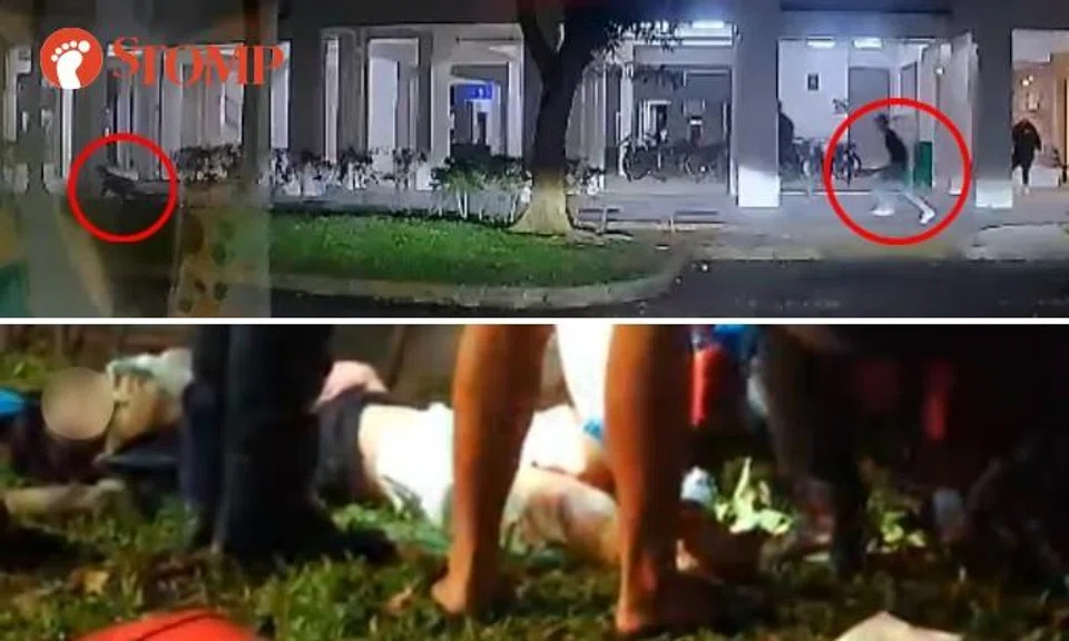 Man gets slashed after chase in Woodlands, Stomper sees him in pool of blood with 'very deep cut' in thigh