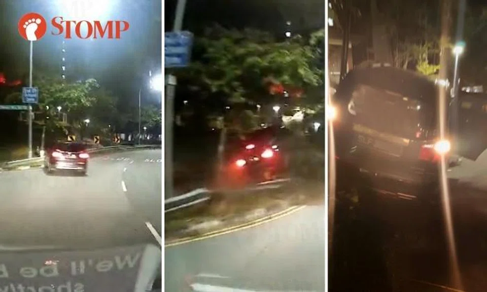 Car crashes onto pavement in Pasir Ris: Driver claims 'brake failure', assisting with police investigations