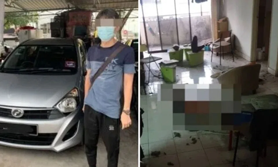 A driver (left) was found dead after he was locked up inside a condo unit he was renting in Petaling Jaya. PHOTO: SIN CHEW DAILY/ASIA NEWS NETWORK
