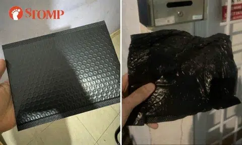 "Almost three hour later, he finally uploaded a photo proof of the delivery, which shows my parcel looking twisted and damaged."