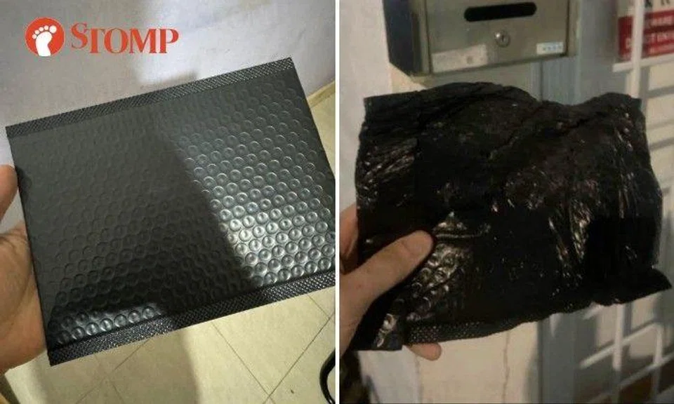 "Almost three hour later, he finally uploaded a photo proof of the delivery, which shows my parcel looking twisted and damaged."