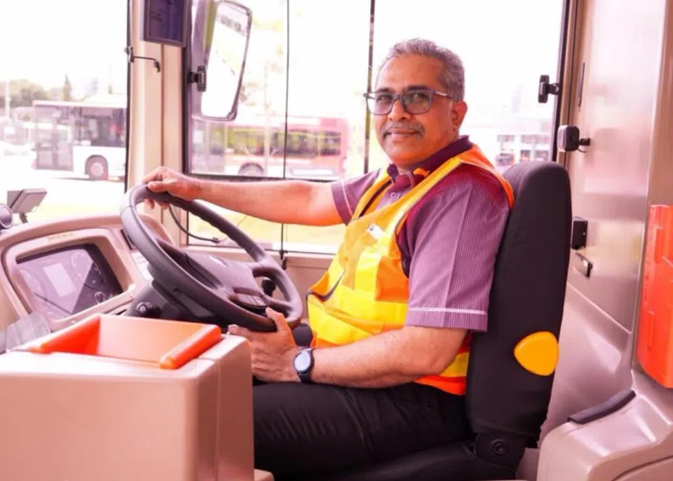 Mr Abdul Lathiff Mohamed Rafi, 52, has worked for SBS Transit for 25 years, and is one of only eight chief bus captains among 5,400 bus drivers.