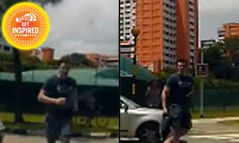 Kudos! Man gets out of car to help motorists involved in Hougang Ave 6 accident, clear debris and direct traffic