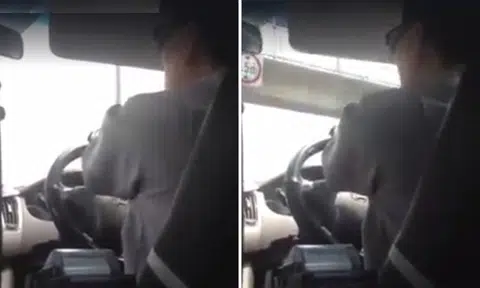 Passenger impressed by cabby's 'hidden talent' as he belts out Italian opera song