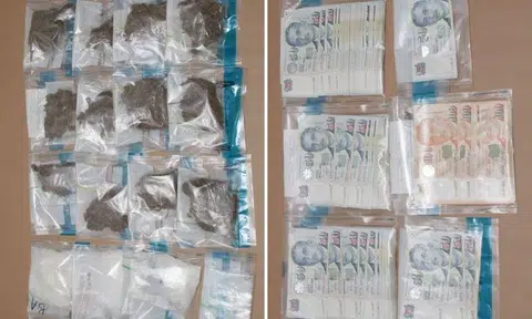 he drugs seized are worth about $78,000.