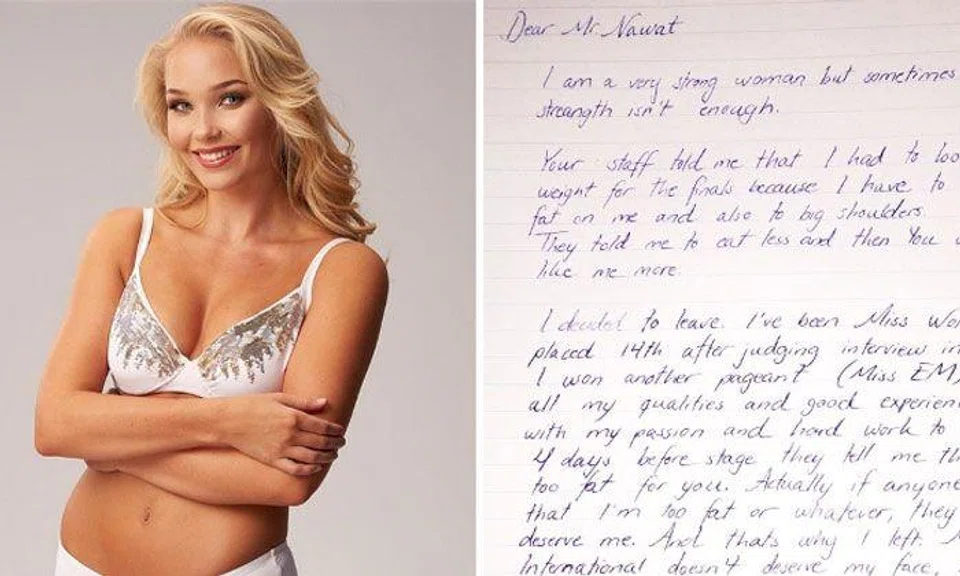 Miss Iceland quits and publicly shames beauty pageant after being told she's "too fat"
