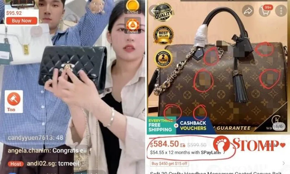 Sellers of fake branded goods cover logos on products to evade detection by online platform