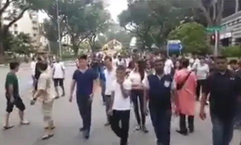 7 arrested after shouting gang-related slogans during funeral: Video shows them shouting '369' near Kim Tian Rd