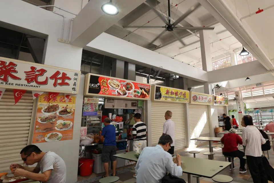 Ceiling fans were installed to keep the place cool. 