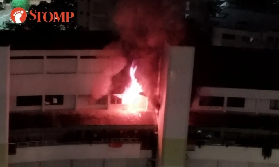 SCDF said that it was alerted to the fire at about 2.50am.